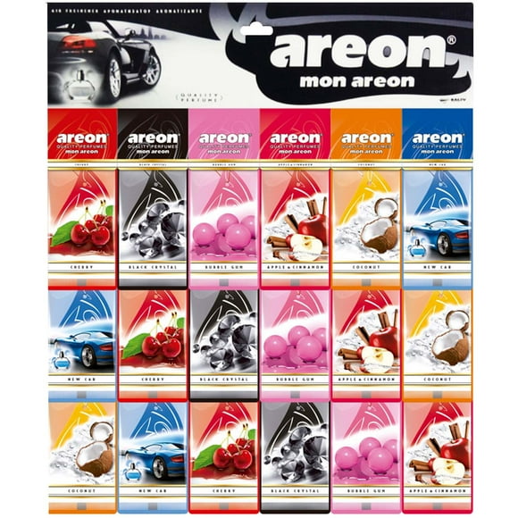Aromatizante Para Auto Areon Tablero Mon Mix Con 36 Pzs Surtido