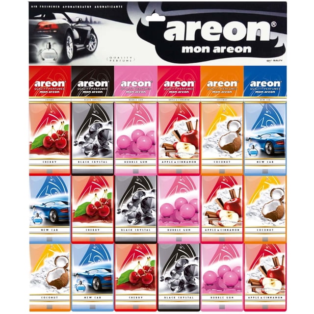 Aromatizante Para Auto Areon Tablero Mon Mix Con 36 Pzs Surtido
