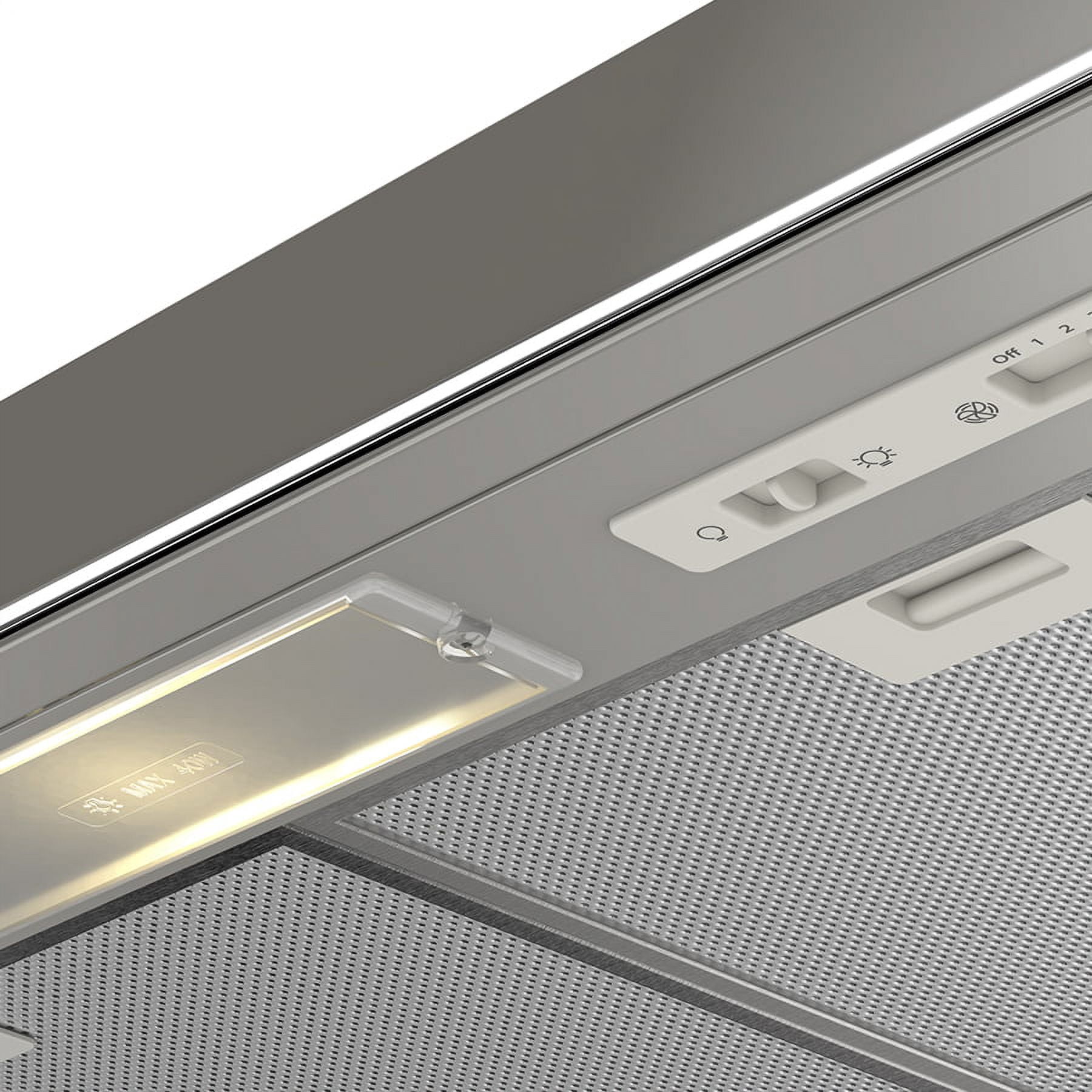 Whirlpool WH7610D: Unique 30" Under-Cabinet Hood with Decorative glass.