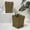 Natural, variant on happimess Silas Modern Farmhouse Resin 3.3-Gallon Tapered Square Wicker Waste Basket with Scalloped Edge, Natural (Set of 2)