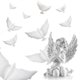 thumbnail image 4 of 12-Pack Dove Balloons Memorial Release in , Biodegradable White Angel Lanterns Funeral Party Decora, 4 of 5
