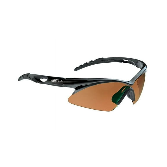 ESP Eyewear Melanin Sport Pro Sunglasses (Gloss Black Frame) (Brown Lens)