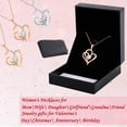 thumbnail image 6 of S925 Sterling Silver Pendant Necklace - Rose Gold Plated Valentines Anniversary, 6 of 6