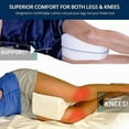 thumbnail image 4 of Orthopedic ergonomic leg pillow in memory foam Knee pillow Blue, 4 of 5