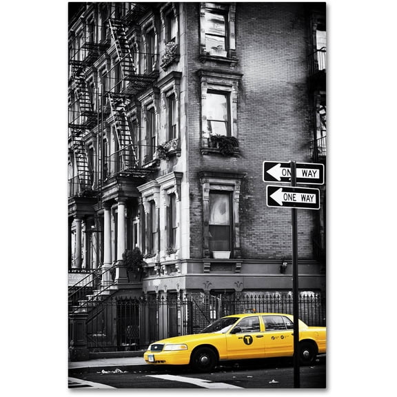 Trademark Fine Art "NYC Yellow Cab" Canvas Art by Philippe Hugonnard