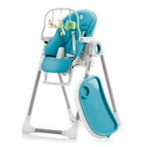 Sweety Fox High Chair, Height Adjustable, Foldable Highchair for Babies & Toddlers, Removeable Tray, Blue