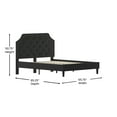 thumbnail image 4 of Flash Furniture Brighton Queen Size Tufted Upholstered Platform Bed in Black Fabric, 4 of 10