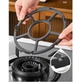 thumbnail image 3 of DEFTIMIRC 7inch Cast Iron Work Stand, Universal Gas Hob Ring Reducer, Multi-Function Trivets Non Slip Support Stand for Gas Stove for Coffee Pots, Pots, Pans Kitchen Supplies Accessories, 3 of 4