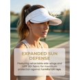 thumbnail image 6 of Deago Womens Wide Brim Sun Hat with Detachable Face Cover & Neck Flap Ponytail Outdoor UV Protection Visor Hat for Garden Fishing Hiking, 6 of 8