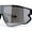 Black Silver Mirror, variant on Mens Color Mirror Aerodynamic Block Shield Lens Plastic Sport Sunglasses Grey Orange Mirror