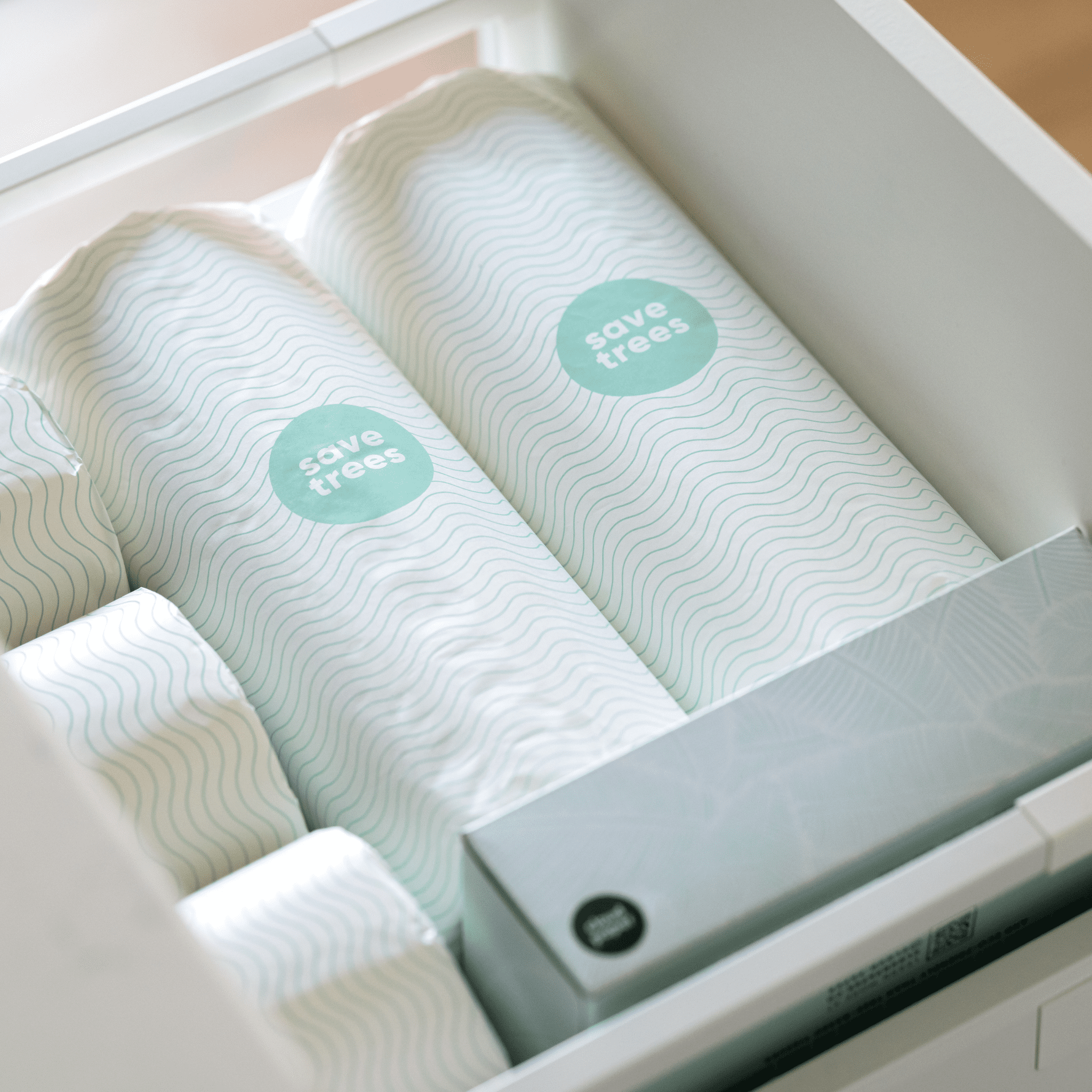 Save Trees Toilet Paper and Paper Towels Box - 24 Bamboo Toilet Paper Rolls, 12 Bamboo Paper Towels