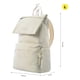 thumbnail image 2 of Totto Mochila Grande Porta Laptop 17 Con Bolsillo Secreto | Escuela - Oficina - Viaje | 17.76 L Amba gris M, 2 of 12