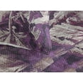 thumbnail image 3 of Ambesonne Weathered Leaves Quilted Bedspread Set 3 Pcs, Grunge Boho Forest, King, Violet Pale Tan Plum, 3 of 4