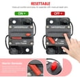 thumbnail image 4 of Colaxi 12V/32 RV Car High Current Circuit Breaker Manual Holder, High Tech Water Resistant Housing, Mount or Firewall - Black, 40A, 4 of 8