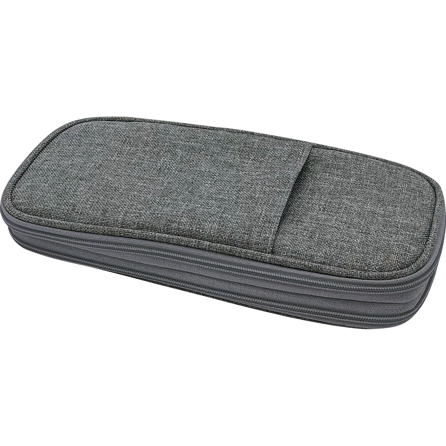 Teacher Created Resources Gray Pencil Case, Pack of 3