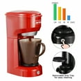 thumbnail image 3 of Superjoe Single Serve Coffee Maker Brewer for Single Cup Capsule with 6-14OZ Reservoir One-Touch Button Coffee Machines,Red, 3 of 8