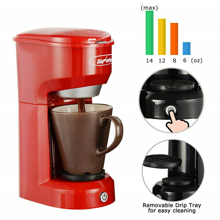 Superjoe Single Serve Coffee Maker Brewer for Single Cup Coffee