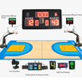 thumbnail image 3 of Electronic Basketball Scoreboard Timer LED Display, Wireless Remote Control, Aluminum Alloy Frame, Multiple Mounting Options for Tabletop and Wall, 3 of 7
