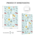 thumbnail image 3 of KLL Space With Dino Astronauts Pattern Electrical Outlet Covers, 3" x 5" 1 Pack Electric Receptacle Plug Covers for Decorator Receptacle Outlet & Switch-Style T, 3 of 6