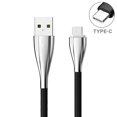 thumbnail image 5 of 6ft Long Type-C USB Cable Charger Power Sync Cord USB-C Wire [Zinc Alloy] [Black] [Fast Charge] O3K for LG G7 ThinQ G6 G5 - Motorola One, Moto Z3 Play Z2 Play Force, Z Play Droid Force Droid, 5 of 6