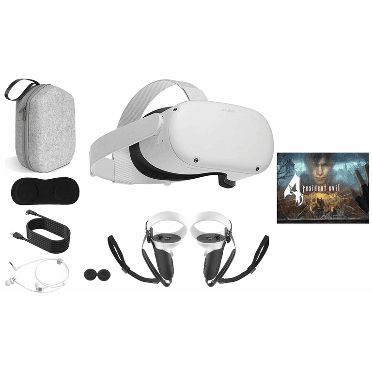 Tag telefonen nødvendig hud 2022 Oculus Quest 2 All-In-One VR Headset, 128GB SSD, Holiday Family Gaming  Bundle: Resident Evil 4 , Marxsol Carrying Case, Earphone, Link Cable,  Touch Controllers with Accessories - Walmart.com