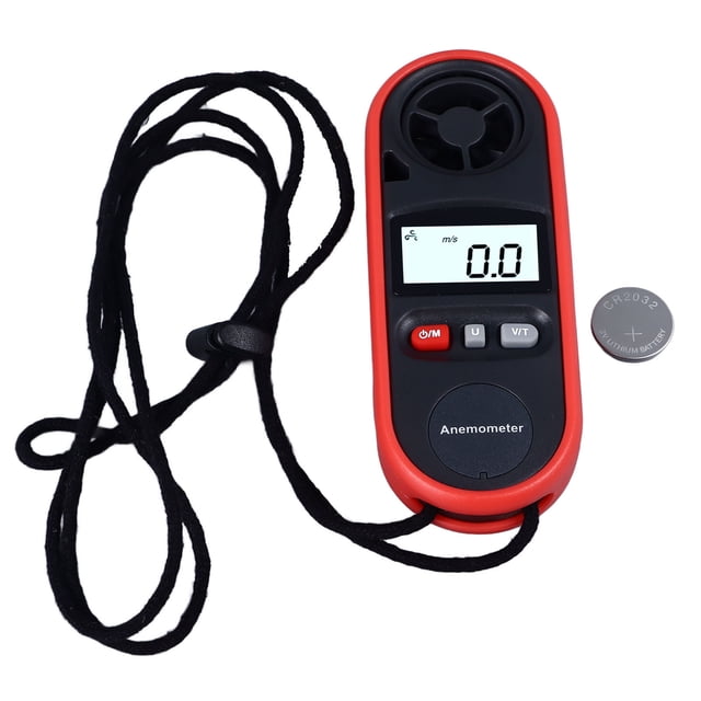Anemómetro, Medidor Digital De Velocidad del Viento De Mano, Medidor De Flujo De Aire para Climatización Doméstica, Temperatura De 14 ℉-113 ℉