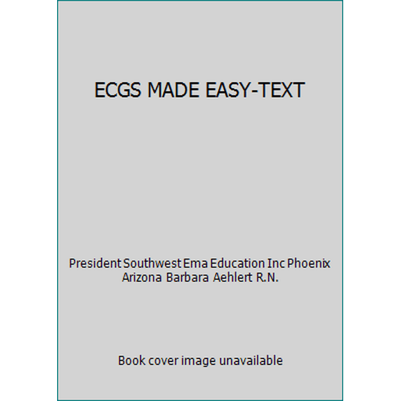 Pre-Owned ECGS MADE EASY-TEXT (Paperback) 0323170579 9780323170574