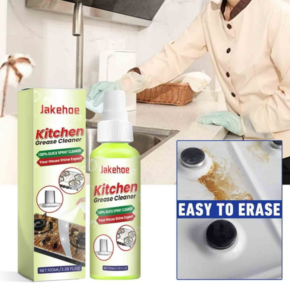 Spray Limpiador de Grasa para Cocina | Desengrasante Multifuncional de Alta Potencia para Estufa, Utensilios, Refrigerador y Horno | Eliminación Fuerte de Manchas y Olores | 100ml | Fórmula Suave