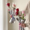 thumbnail image 1 of YAOMOBB Bouquet Packaging Bag Exquisite Mirror Surface Flower Packaging Silver Color Valentine Day Decor, 1 of 6