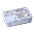thumbnail image 1 of BKRE Stainless Steel Lunch 4 Compartment Stainless Steel Lunch Container Leak Proof Food Containers With Soup Bowl & Metal Container, 1 of 6