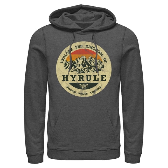 Mens Nintendo Legend of Zelda Explore Hyrule Lightweight Hoodie