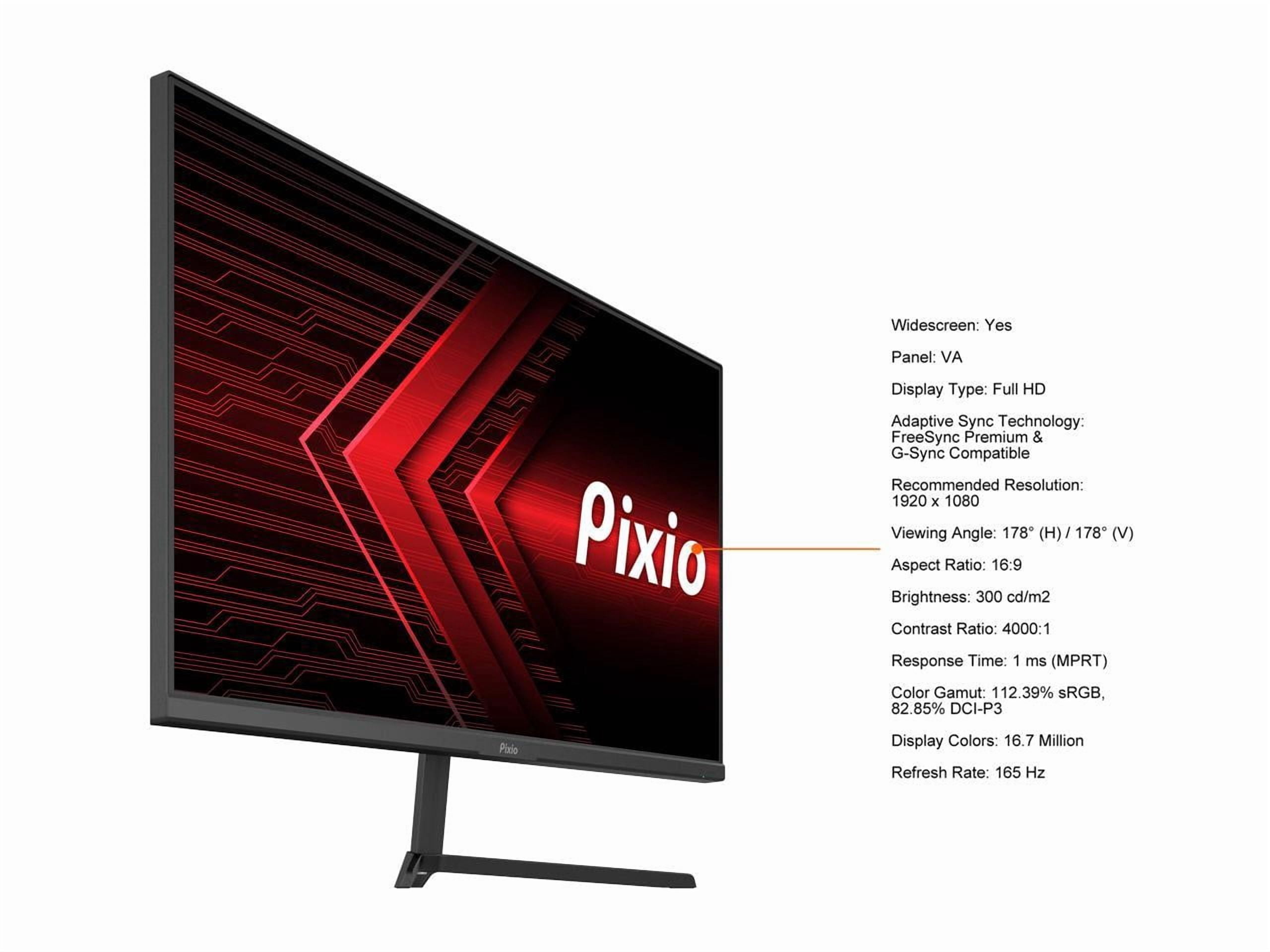 Pixio PX243 モニター 165Hz Pixio PX243 | 24 inch FHD VA 165Hz Gaming Monitor