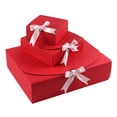 thumbnail image 4 of Maoww 5pcs Gift Boxes Birthday Paper Favor Cases Party Anniversary Gift Packing Boxes with Ribbon, Red, Small, 4 of 7