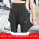 thumbnail image 2 of Pantalones deportivos de dos piezas de cintura alta para chica gordita, pantalones de fitness para mujer, pantalones de yoga de secado rápido, pantalones cortos para correr, tallas grandes, otoño e, 2 of 5