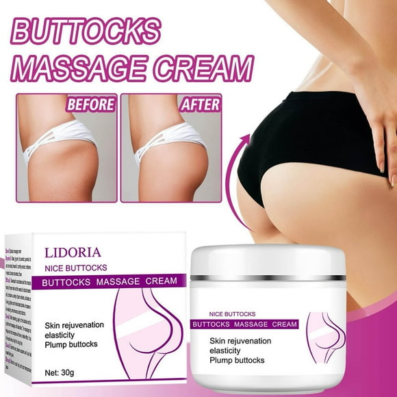 Fiudx Crema Reafirmante de Glúteos, Gel Orgánico Reafirmante para Caderas, Gel de Masaje para Glúteos, Producto Esencial de Belleza Femenina, Anticelulítico, Ingredientes Naturales, Envase de 30 G