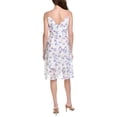 thumbnail image 2 of Adrianna Papell womens  Floral Tulle Soutache A-Line Midi Dress, 2, Purple, 2 of 3