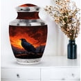 thumbnail image 4 of The Raven’s Dominion - Spacious Large Outdoor Urn for Adult Memorial Urn - Classic Urns - Funeral Ashes Urn - Memorial Gifts - Cremains Box - 10 Inch, 4 of 5