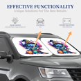 thumbnail image 4 of Cute Cartoon Stitch Car Windshield Sunshade Automotive Sun Shade for Cars SUV Trucks Keep Vehicle Cool-Small, 4 of 6