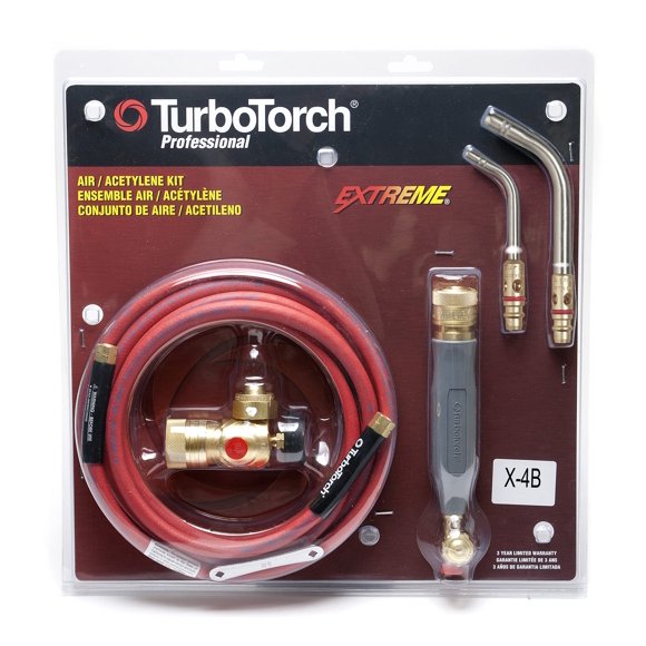 Kit de linternas TURBOTORCH 0386-0336 X-4B Air Acetileno con regulador