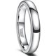 thumbnail image 1 of 2mm 4mm 6mm Tungsten Wedding Bands Ring for Women Men Rose Gold/Silver/Gold/Black Polished Slim Engagement Promise Rings Comfort Fit Size 4-13, 1 of 4