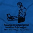 thumbnail image 2 of Full Time Job Fantasy Football Sports Men's Big & Tall Graphic Hoodie Brisco Brands 3X, 2 of 5