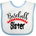 thumbnail image 3 of Inktastic Baseball Sister Boys or Girls Baby Bib, 3 of 4