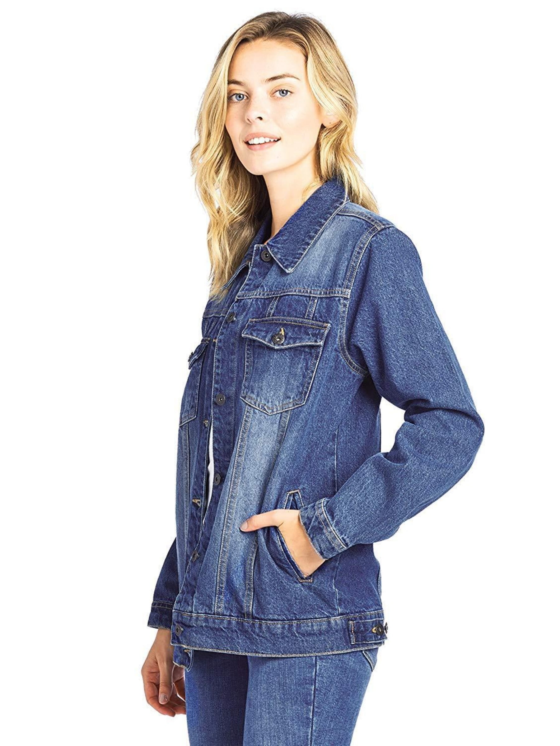 oversized loose denim jacket