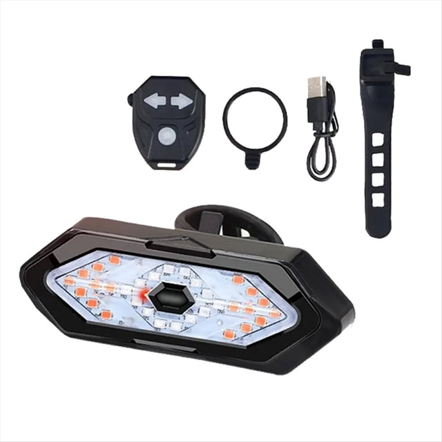 Luz de Señal de de Bicicleta Luces Traseras de Bicicleta LED USB Recargable Lámpara de Bicicleta Luz Trasera de Advertencia Inalámbrica