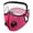 Hot Pink, variant on Reusable Carbon Filter Dust Mask with Adjustable Goggles, Anti-Uv-6-Layer Filte, Built for Woodworking
