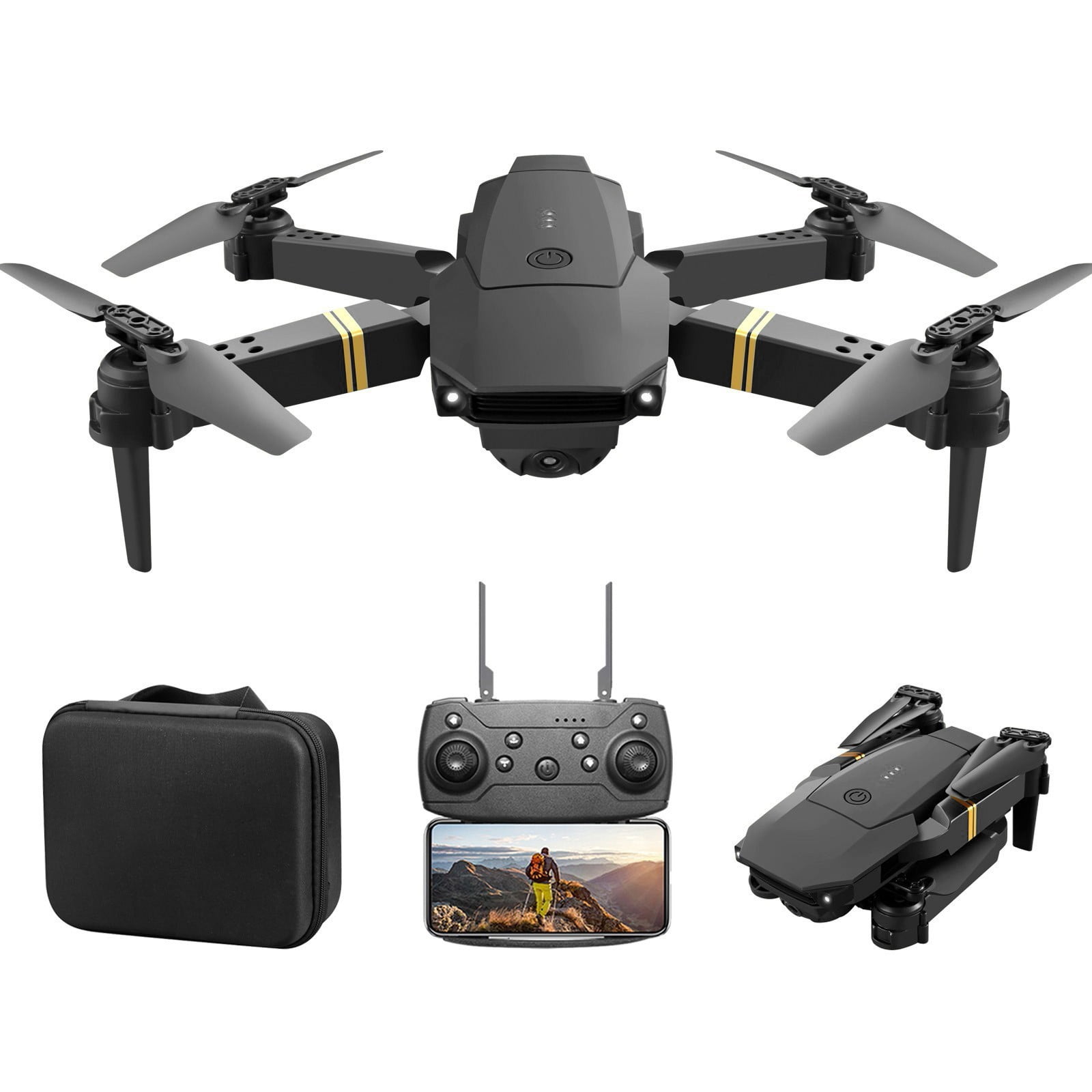 Drone with High-Definition Camera, Folding Body, Optical Flow Localization, Remote Control Toys Gifts for Boys and Girls