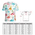 thumbnail image 2 of Flamingo Pattern Women's T-Shirt Short Sleeve T Shirts Tops Tee Ladies Loose T, 2 of 6