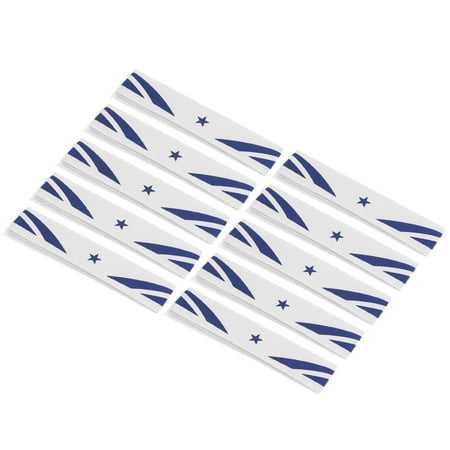 Uxcell 9.8 x0.7  Badminton Racket Head PU Protector Sticker Racquet Guard Tape  White 10 Pack
