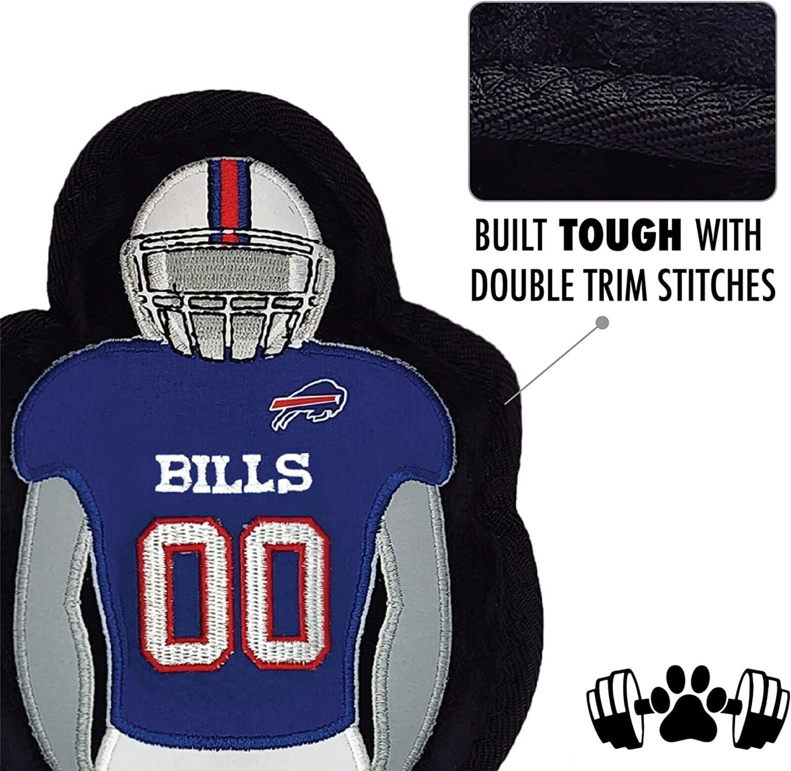 NFL Buffalo Bills Athletes Player Pet Dog Toy Premium Quality with Built-in Squeaker Chew Toy