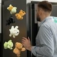 thumbnail image 5 of 6 Inch Brown Bear Plush Toy Fridge Magnet Cute Stuffed Animal Soft PP Cotton Decorative sleeping dolls for Boys and Girls Home Office Decor Holiday Gift, 5 of 6